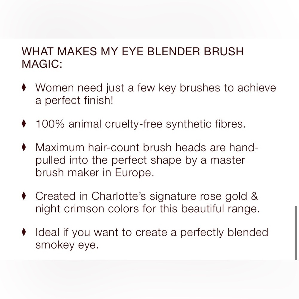 ✨ Charlotte Tilbury EYE BLENDER BRUSH - Picture 3 of 3